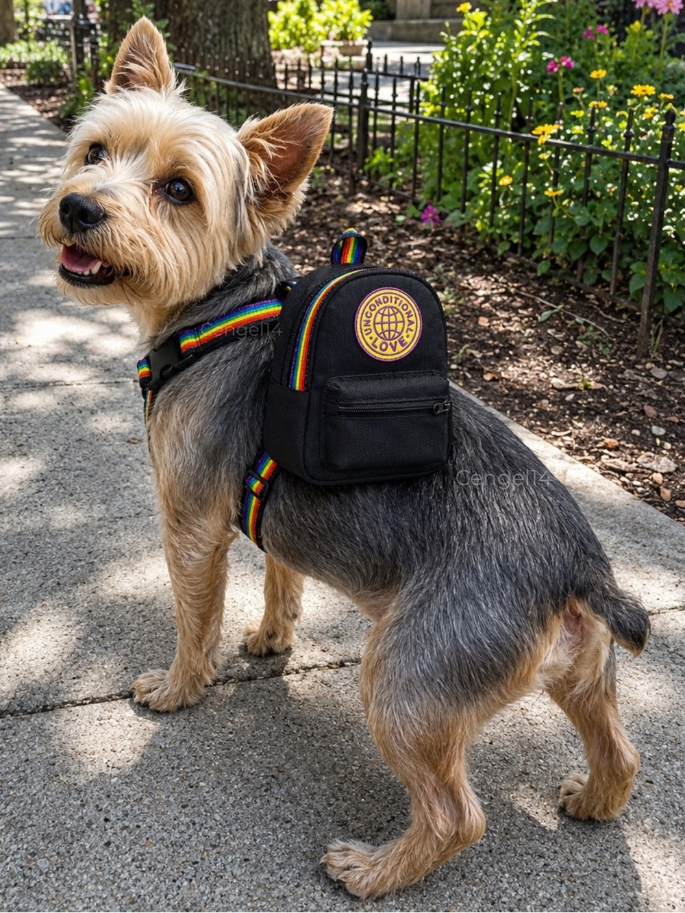 NWT Boots & Barkley Pride Backpack Harness XXS/XS